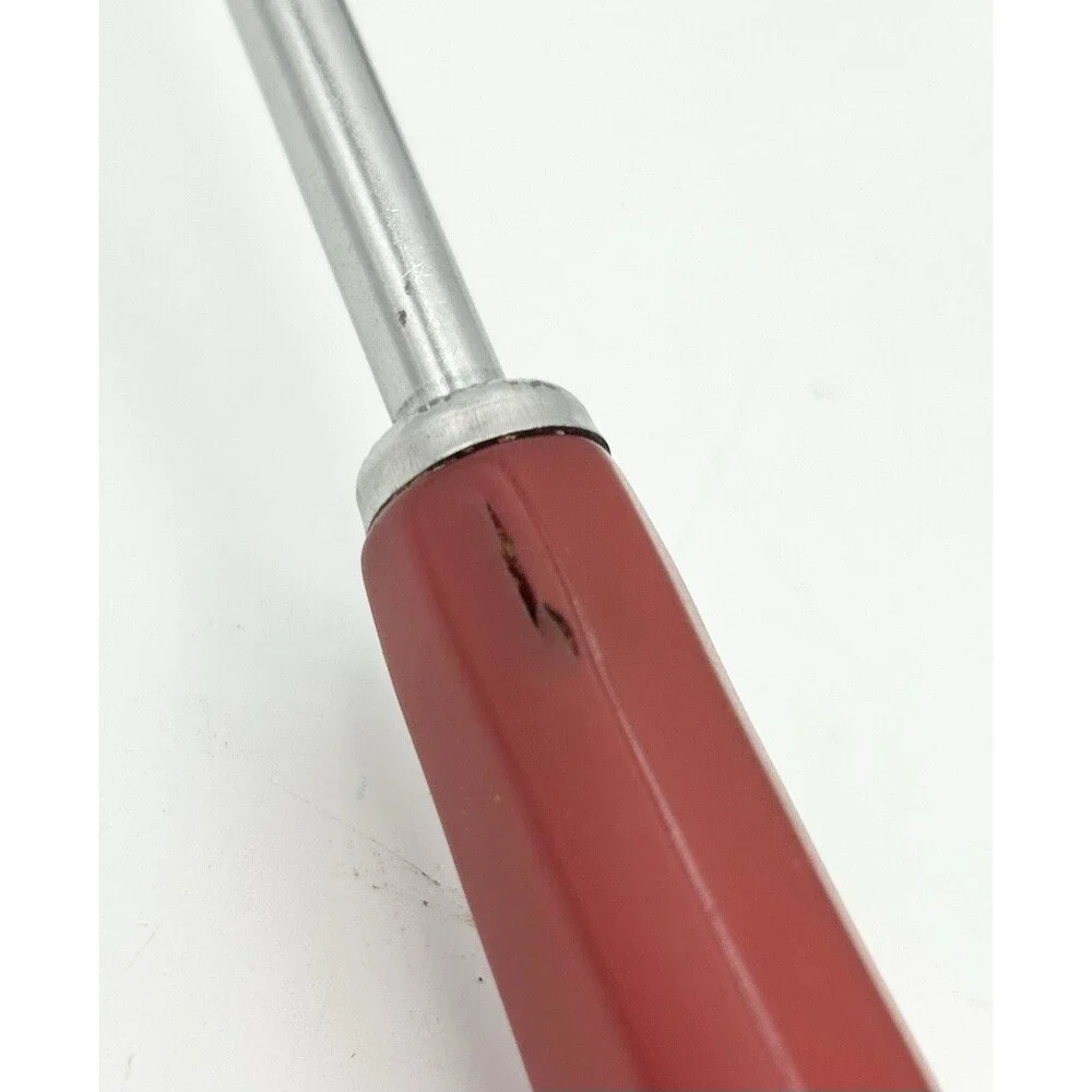 Vtg Corona Serving Spoon & Teardrop Ladle Red Bakelite Handle Stainless Steel